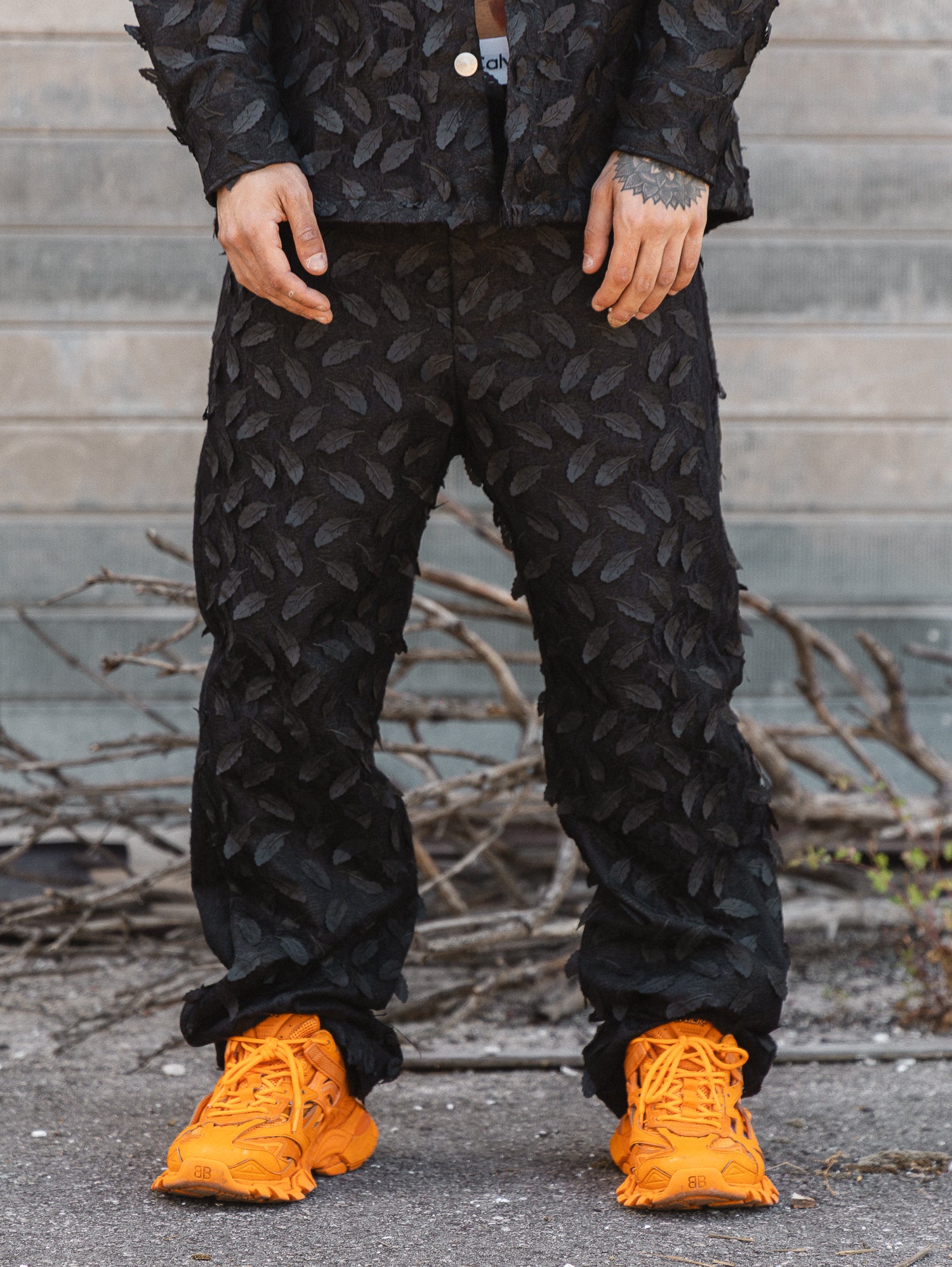 SOLDIER COORDINATO FOGLIA BLACK