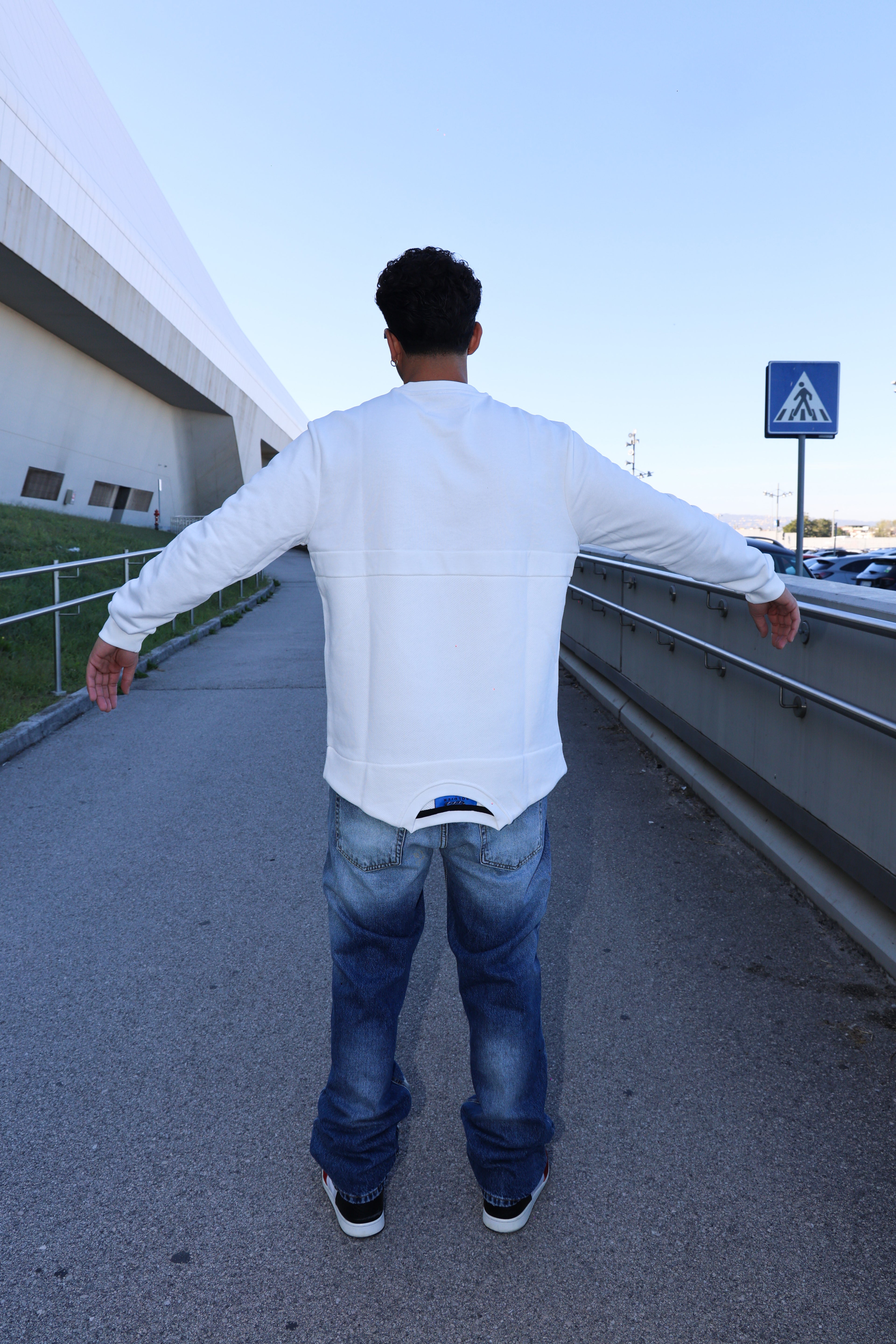 FELPA SOLDIER DOPPIO COLLO BIANCA