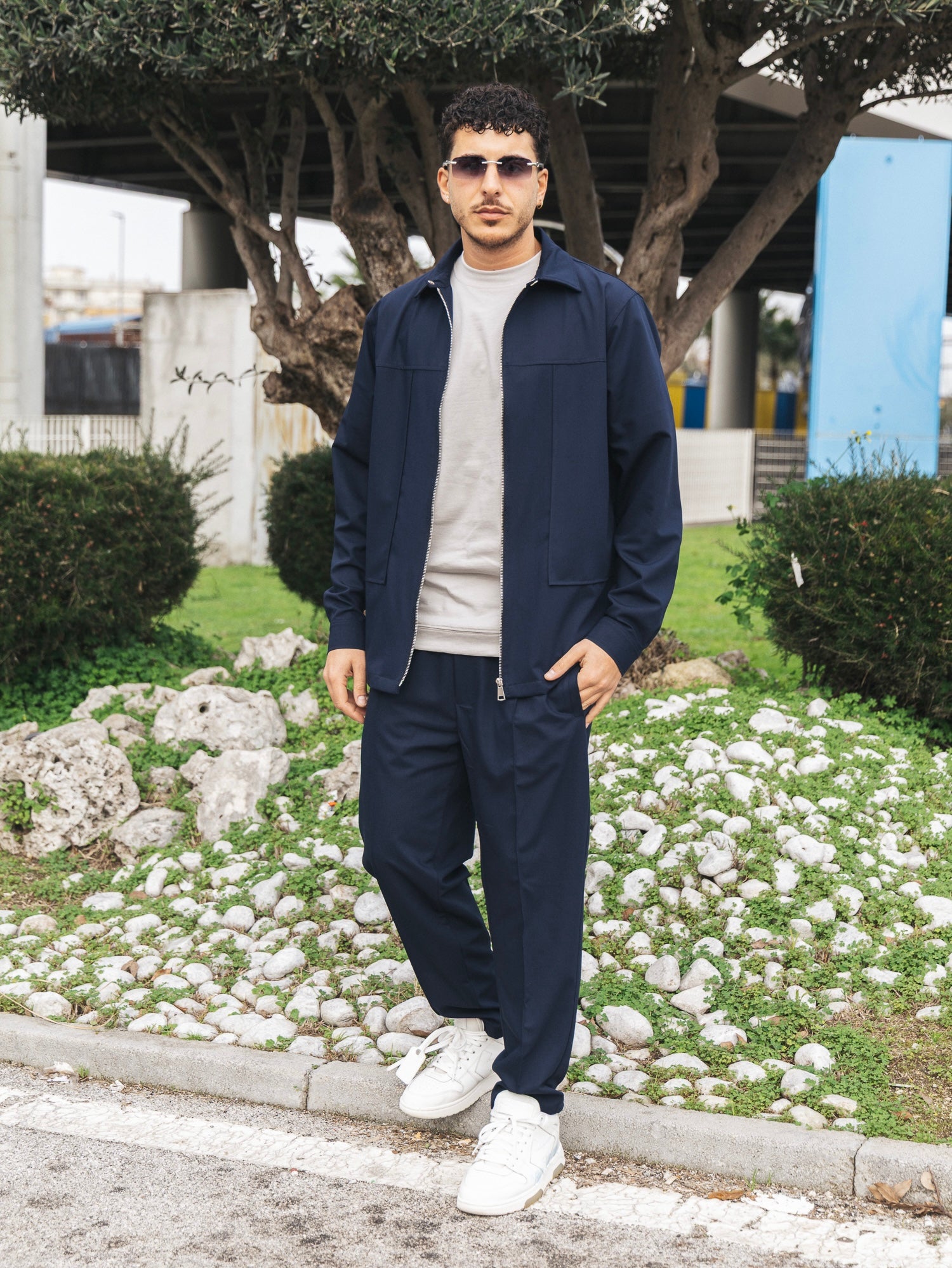 COORDINATO SOLDIER NEW ZIP BLU