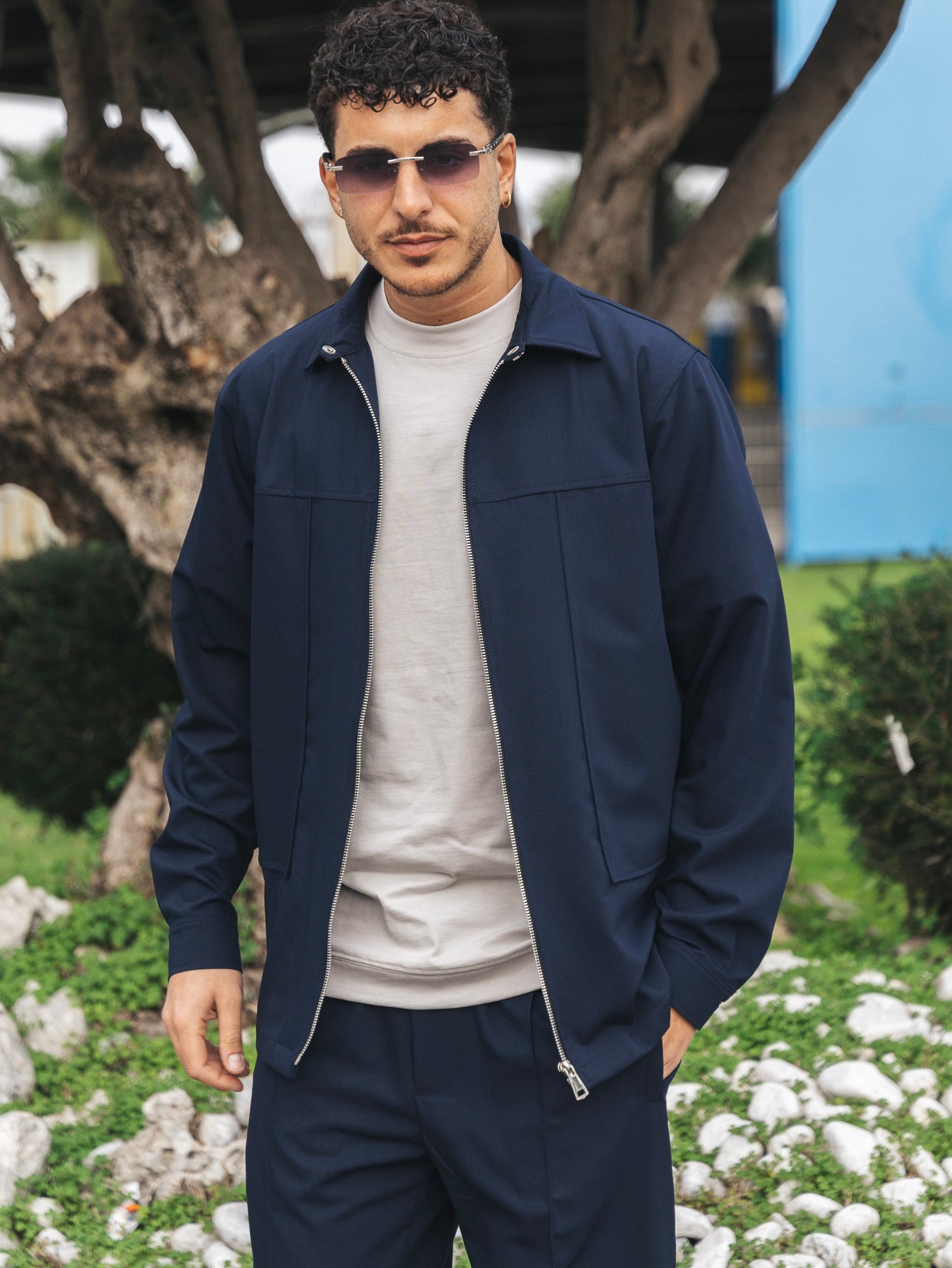 COORDINATO SOLDIER NEW ZIP BLU