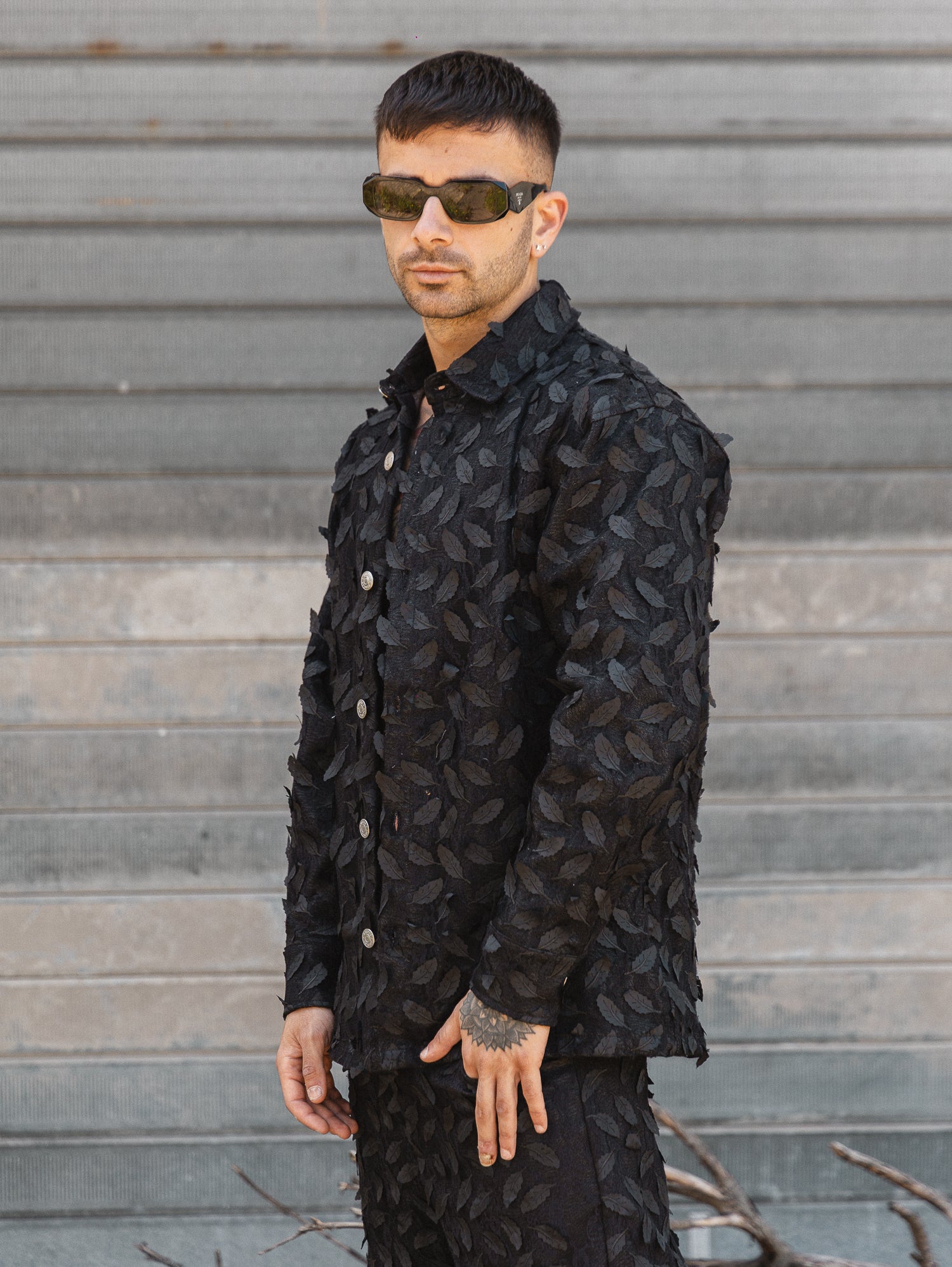 SOLDIER COORDINATO FOGLIA BLACK