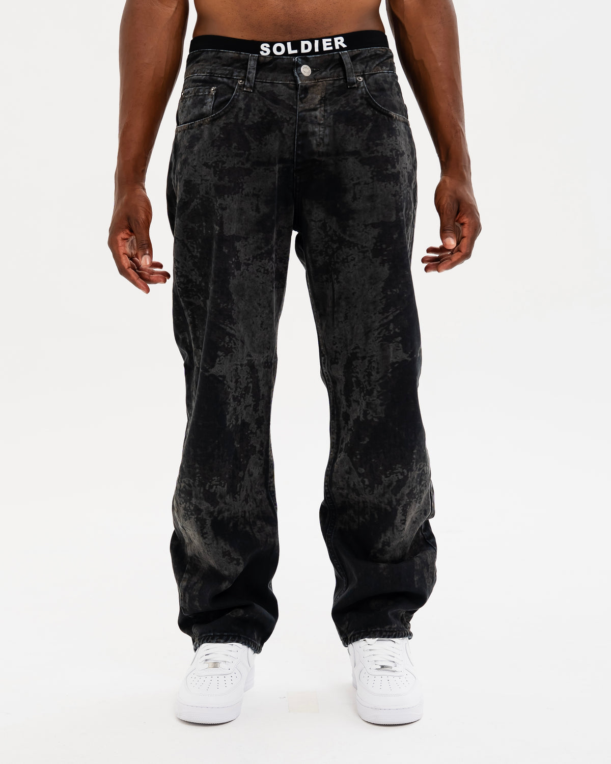 JEANS SOLDIER BAGGY DRILL LASER NERO