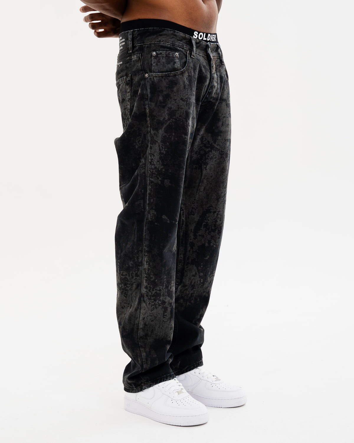 JEANS SOLDIER BAGGY DRILL LASER NERO