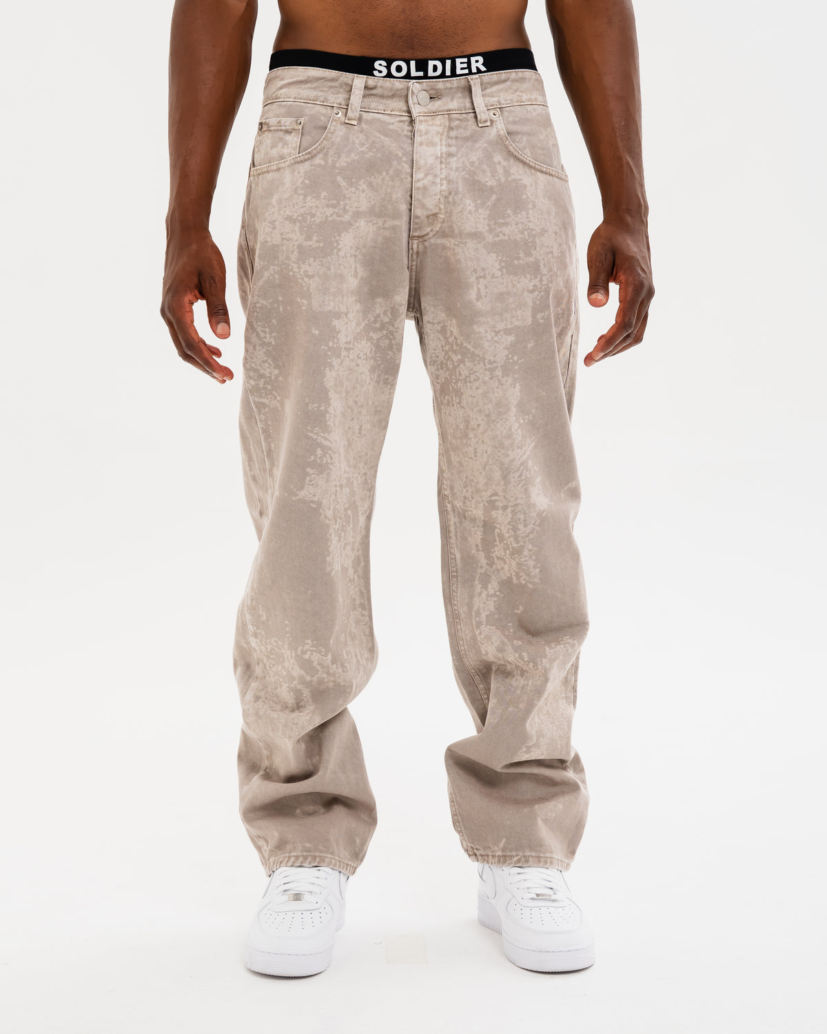 JEANS SOLDIER BAGGY DRILL LASER BEIGE