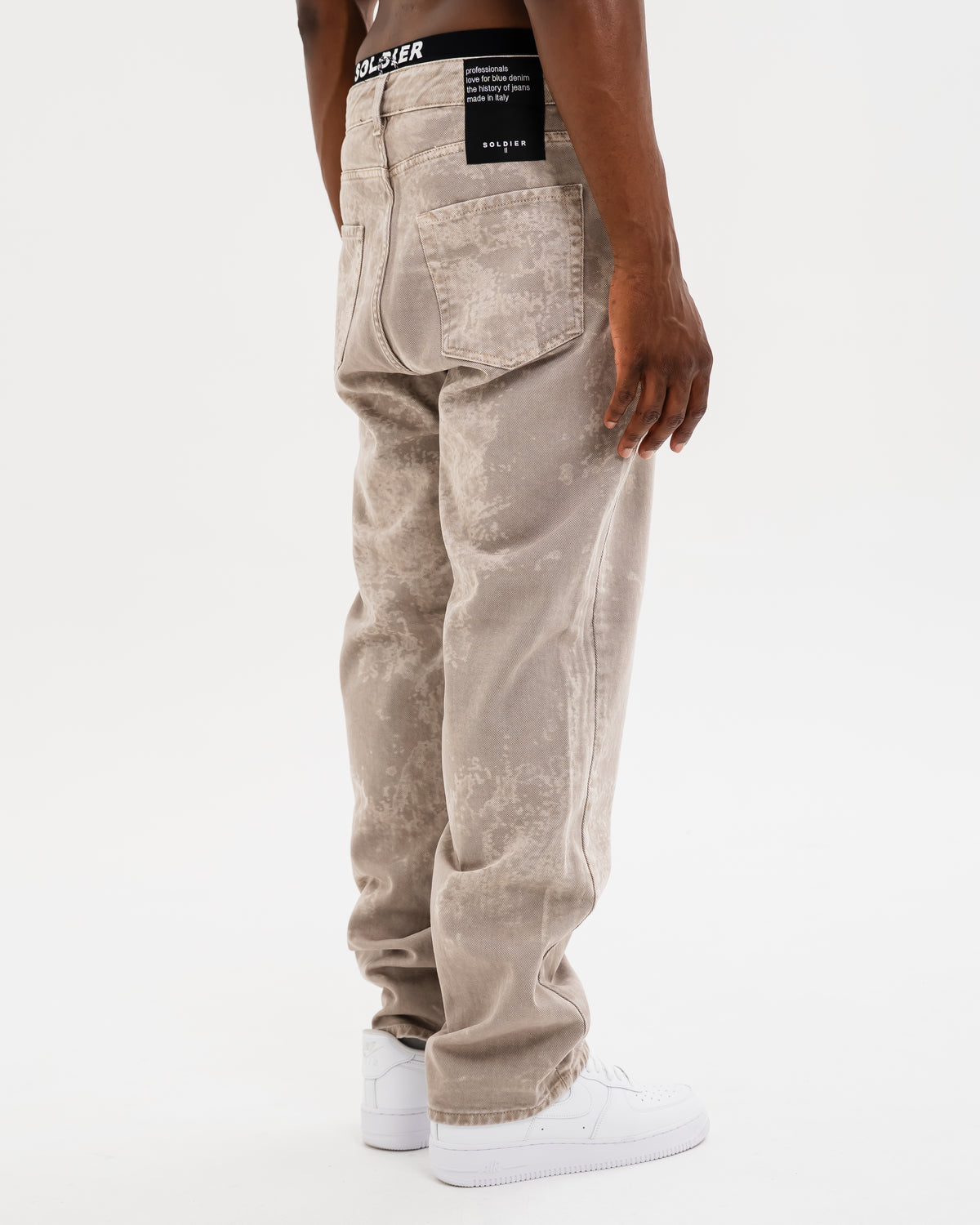 JEANS SOLDIER BAGGY DRILL LASER BEIGE