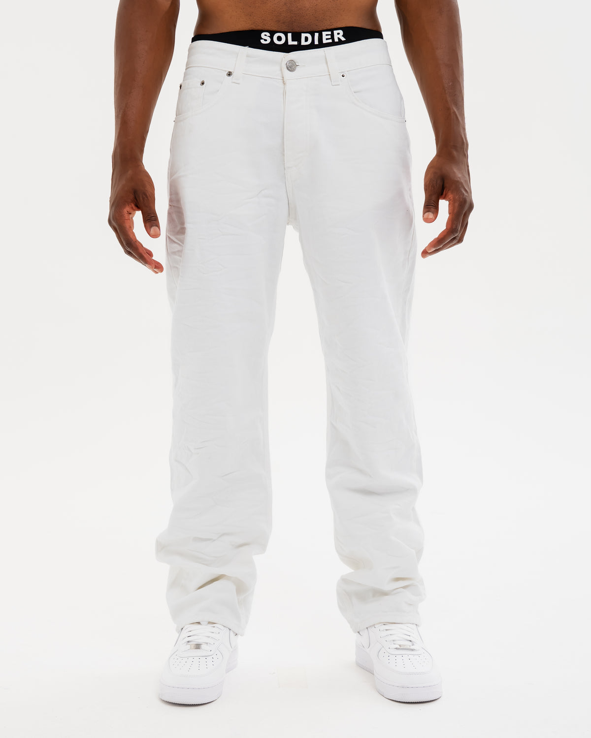 JEANS SOLDIER BAGGY DRILL 3D BIANCO