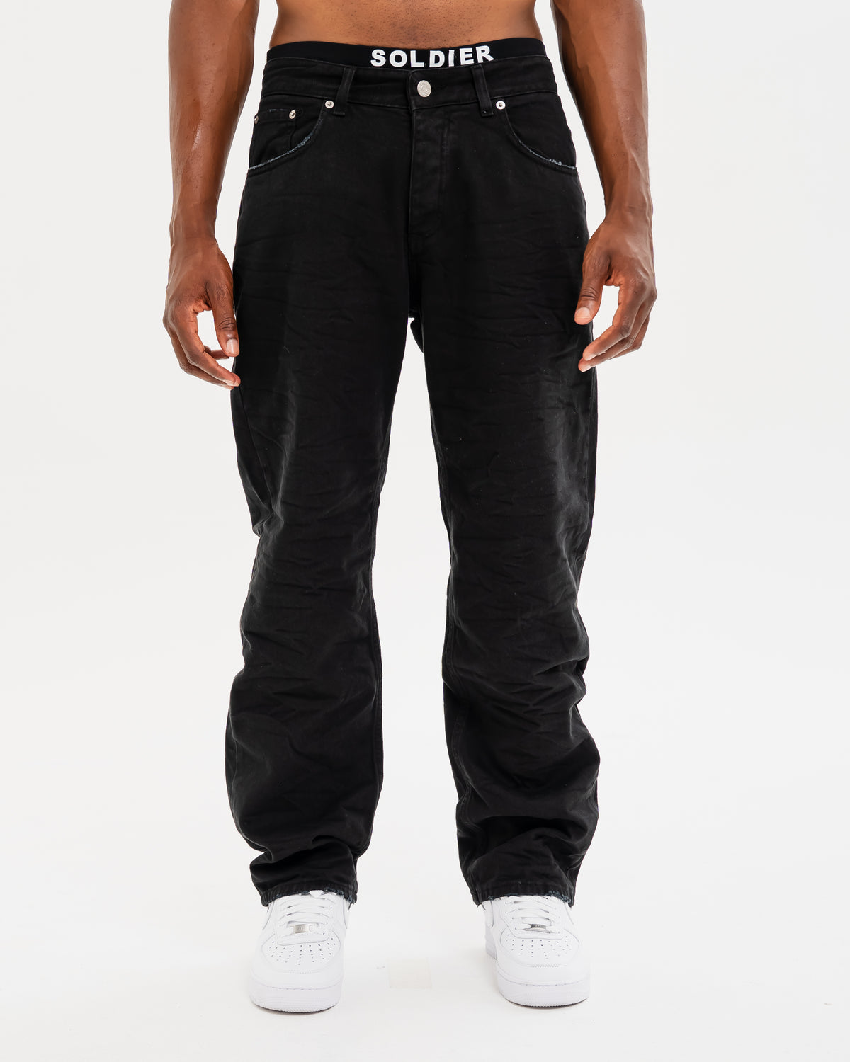 JEANS SOLDIER BAGGY DRILL 3D NERO