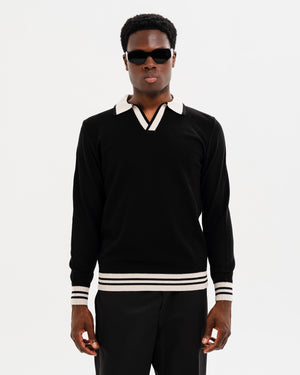 POLO FILO SOLDIER MANICA LUNGA NERA