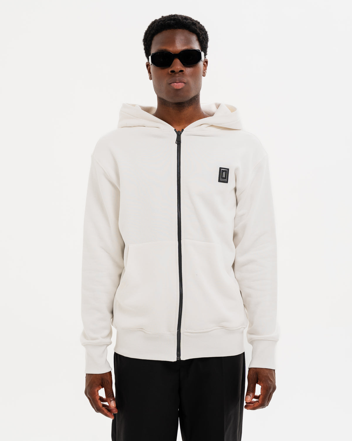 FELPA SOLDIER CAPP. ZIP BIANCA