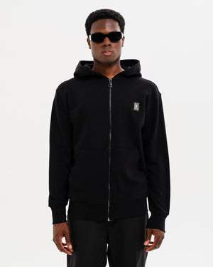 FELPA SOLDIER CAPP. ZIP NERA