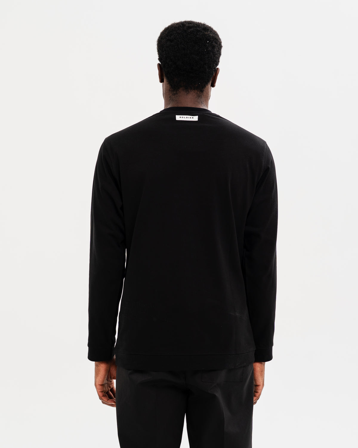 MAGLIA SOLDIER MANICA LUNGA NERA