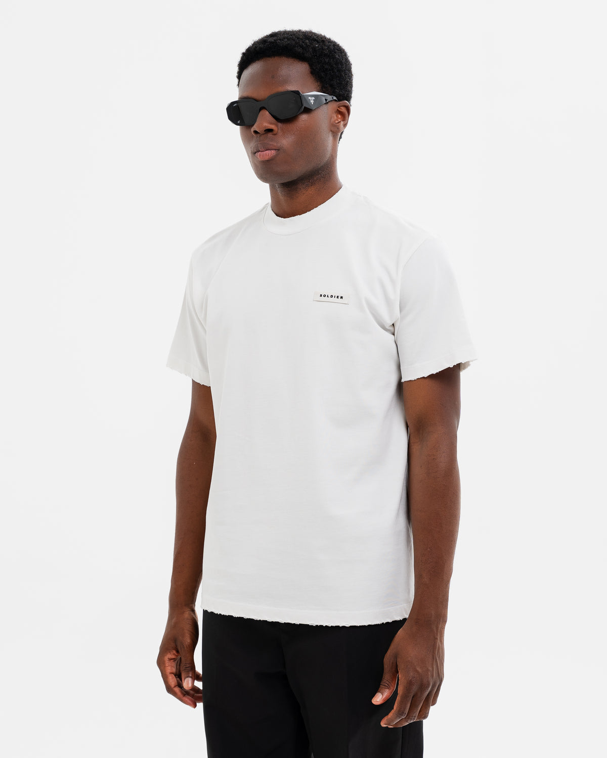 T-SHIRT SOLDIER ABRAS BIANCA