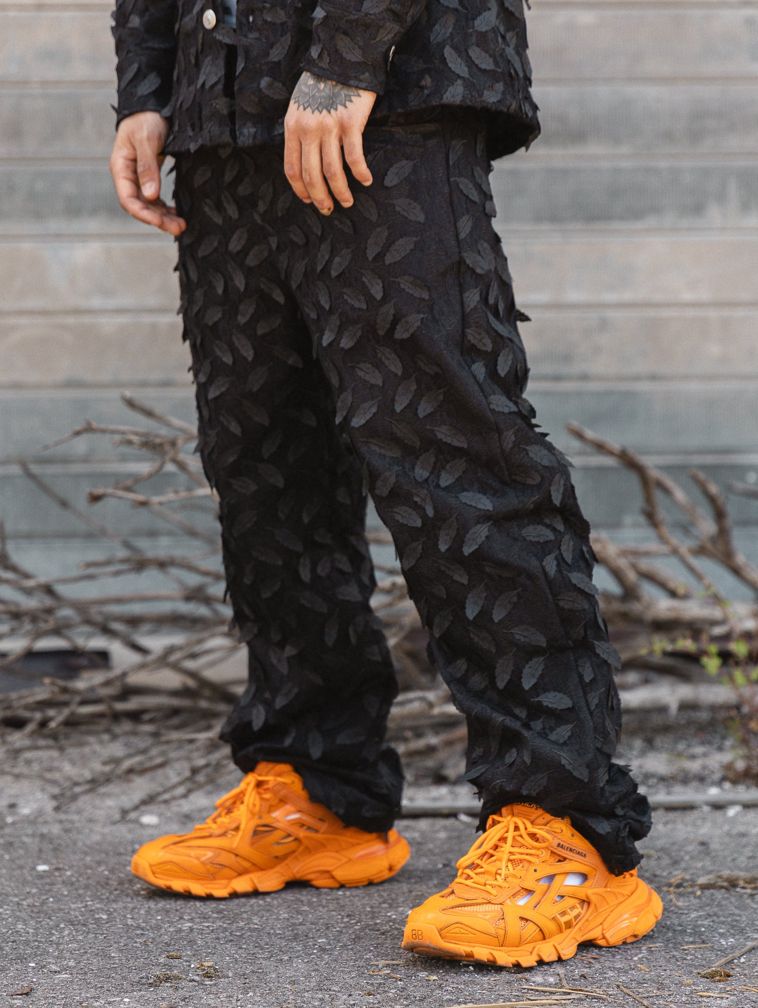 SOLDIER COORDINATO FOGLIA BLACK