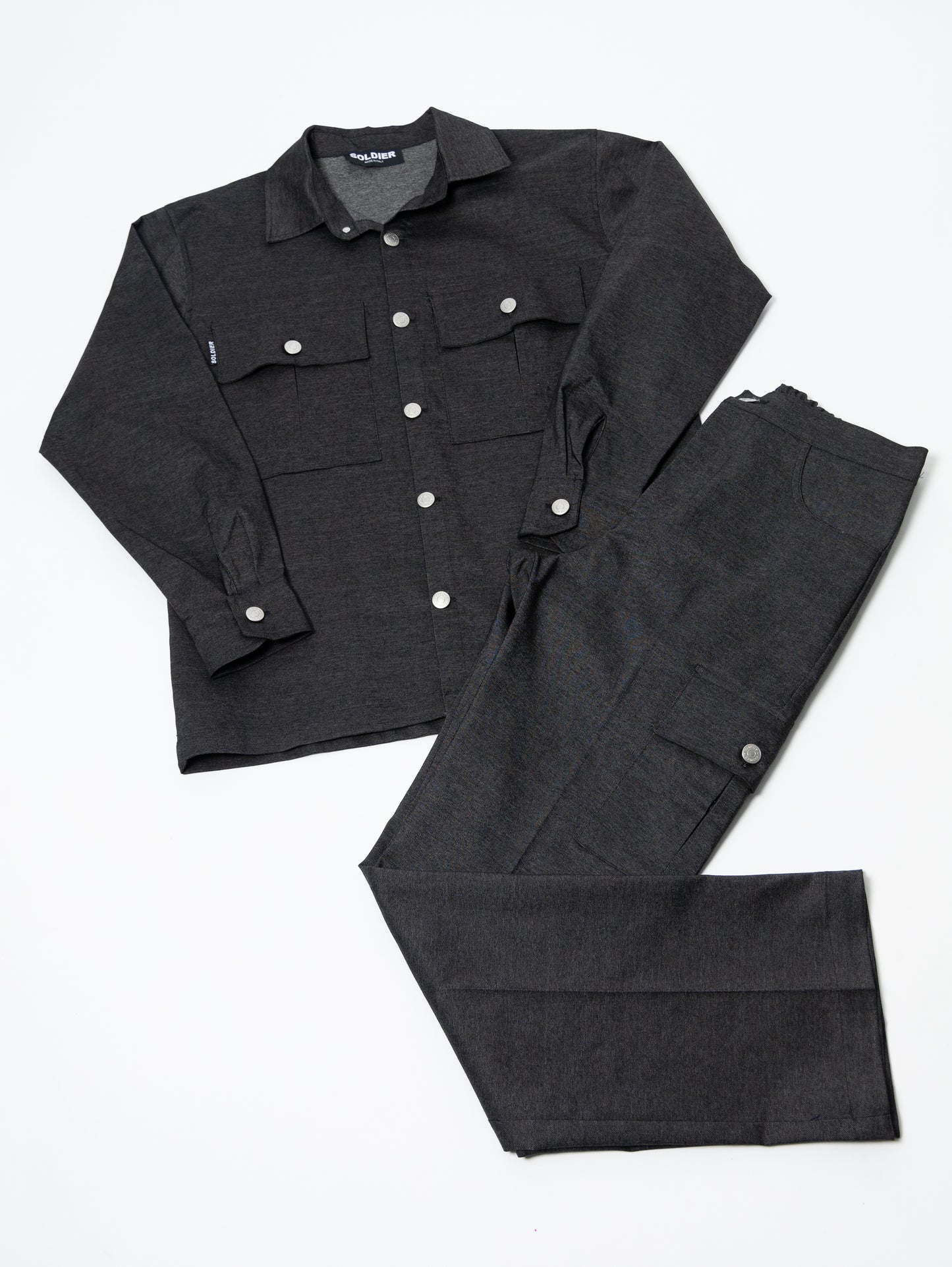 SOLDIER COORDINATO DENIM NERO