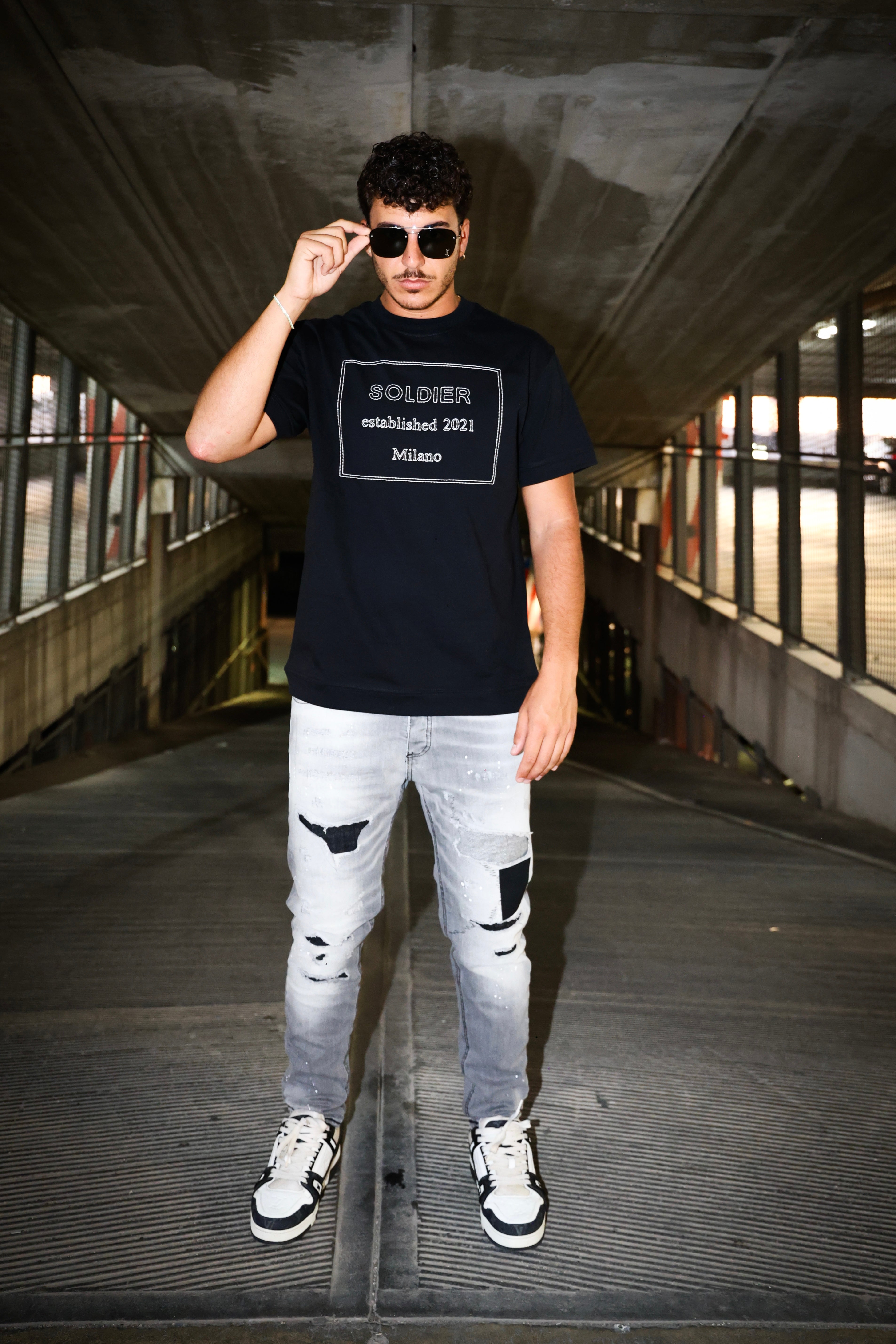 T-SHIRT SOLDIER MILANO NERA