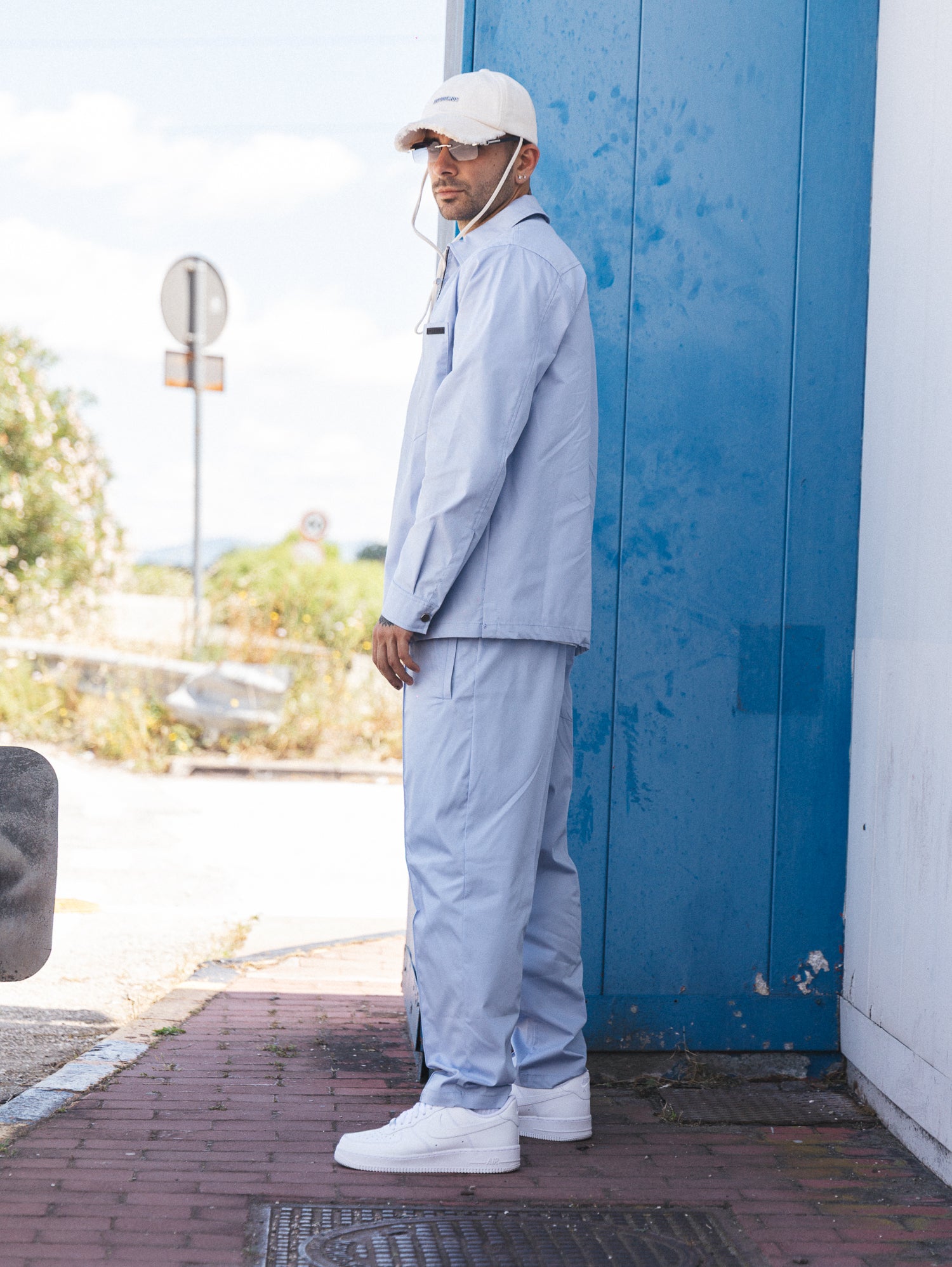 COORDINATO SOLDIER ZIP CELESTE