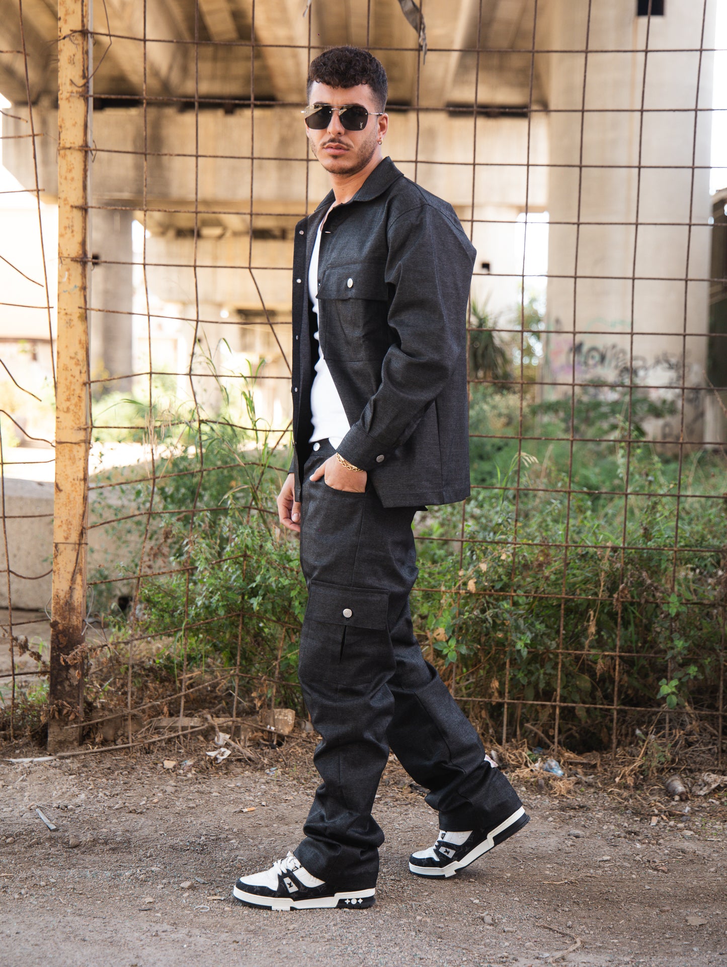 SOLDIER COORDINATO DENIM NERO