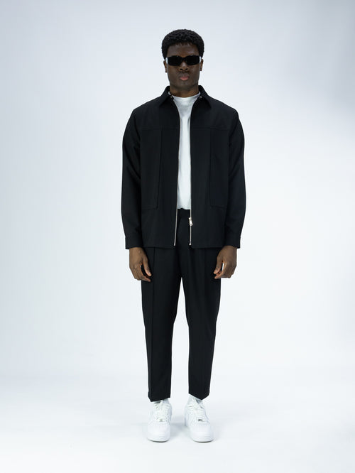 COORDINATO SOLDIER NEW ZIP NERO