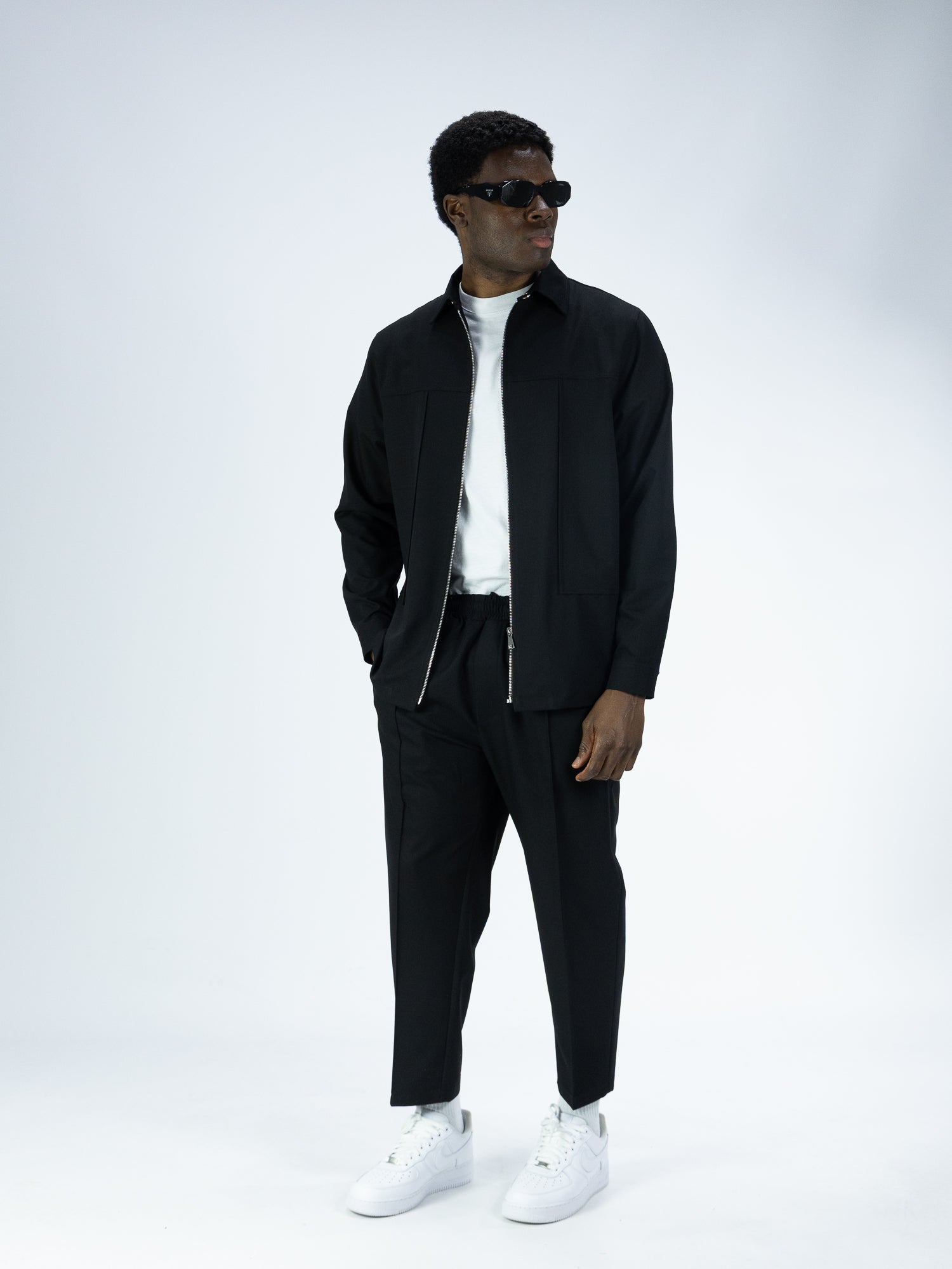 COORDINATO SOLDIER NEW ZIP NERO