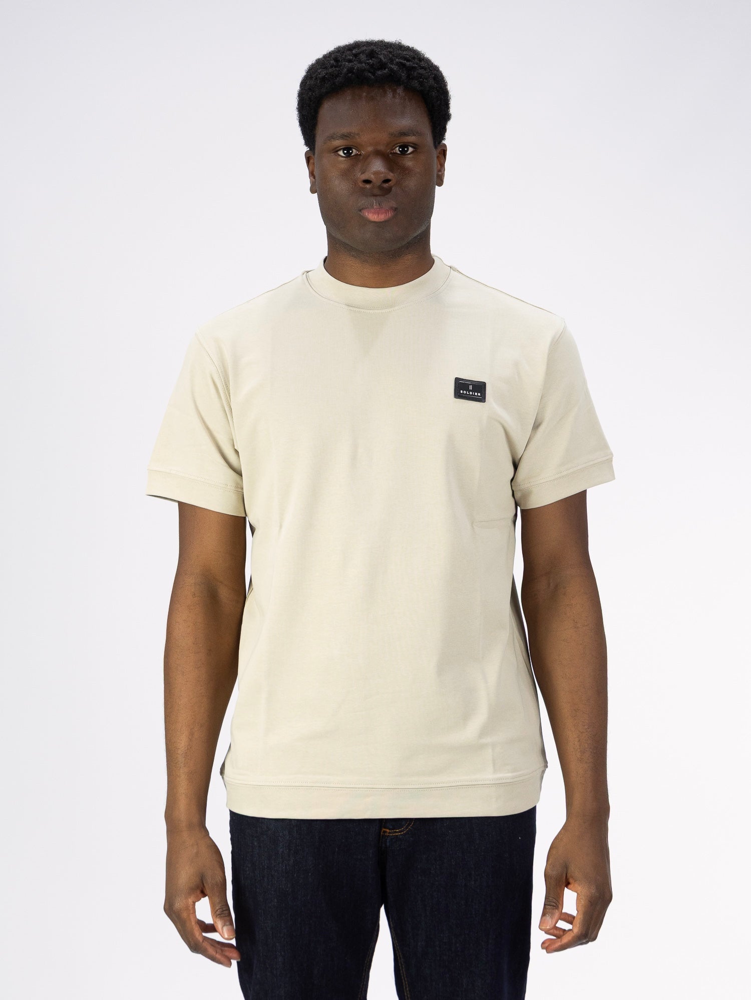 T-SHIRT SOLDIER PATCH NEW BEIGE