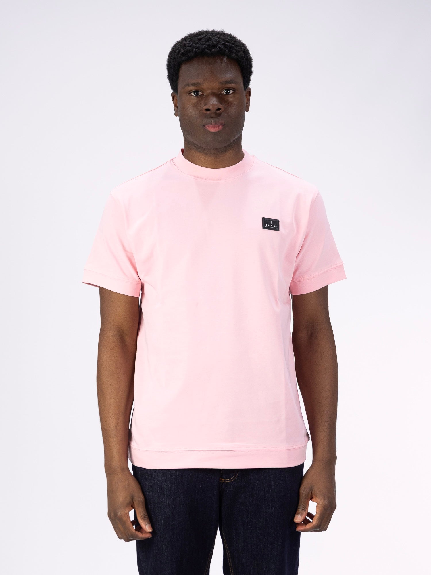T-SHIRT SOLDIER PATCH NEW ROSA