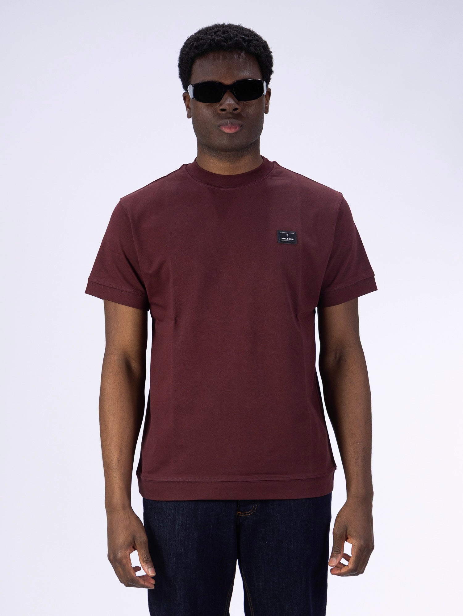T-SHIRT SOLDIER PATCH NEW BORDEAUX