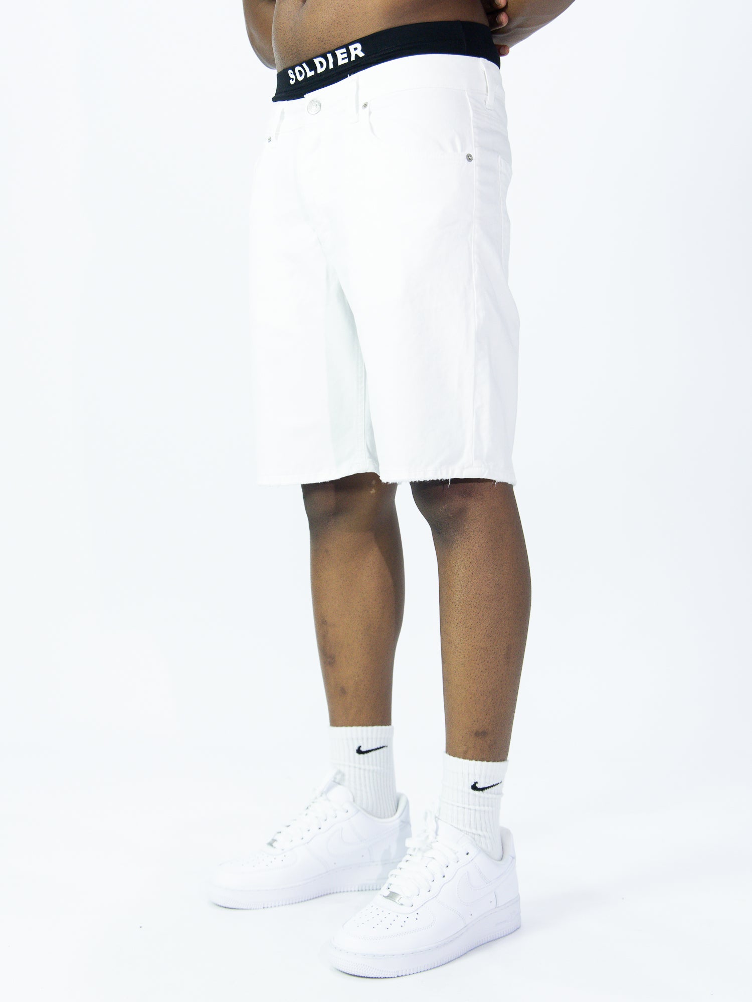 BERMUDA JEANS SOLDIER DRILL L.BIANCO