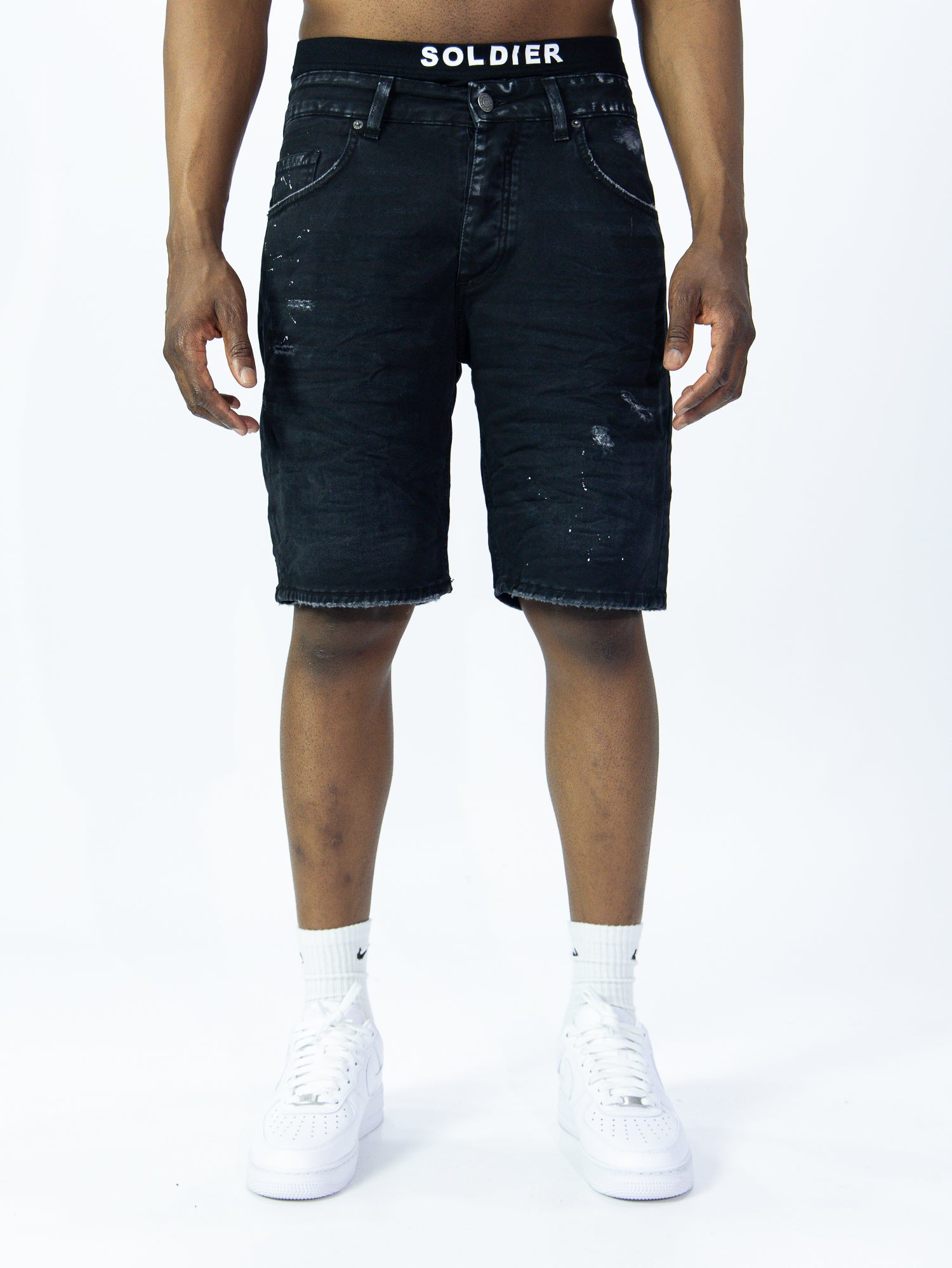 BERMUDA JEANS SOLDIER GAE NERO