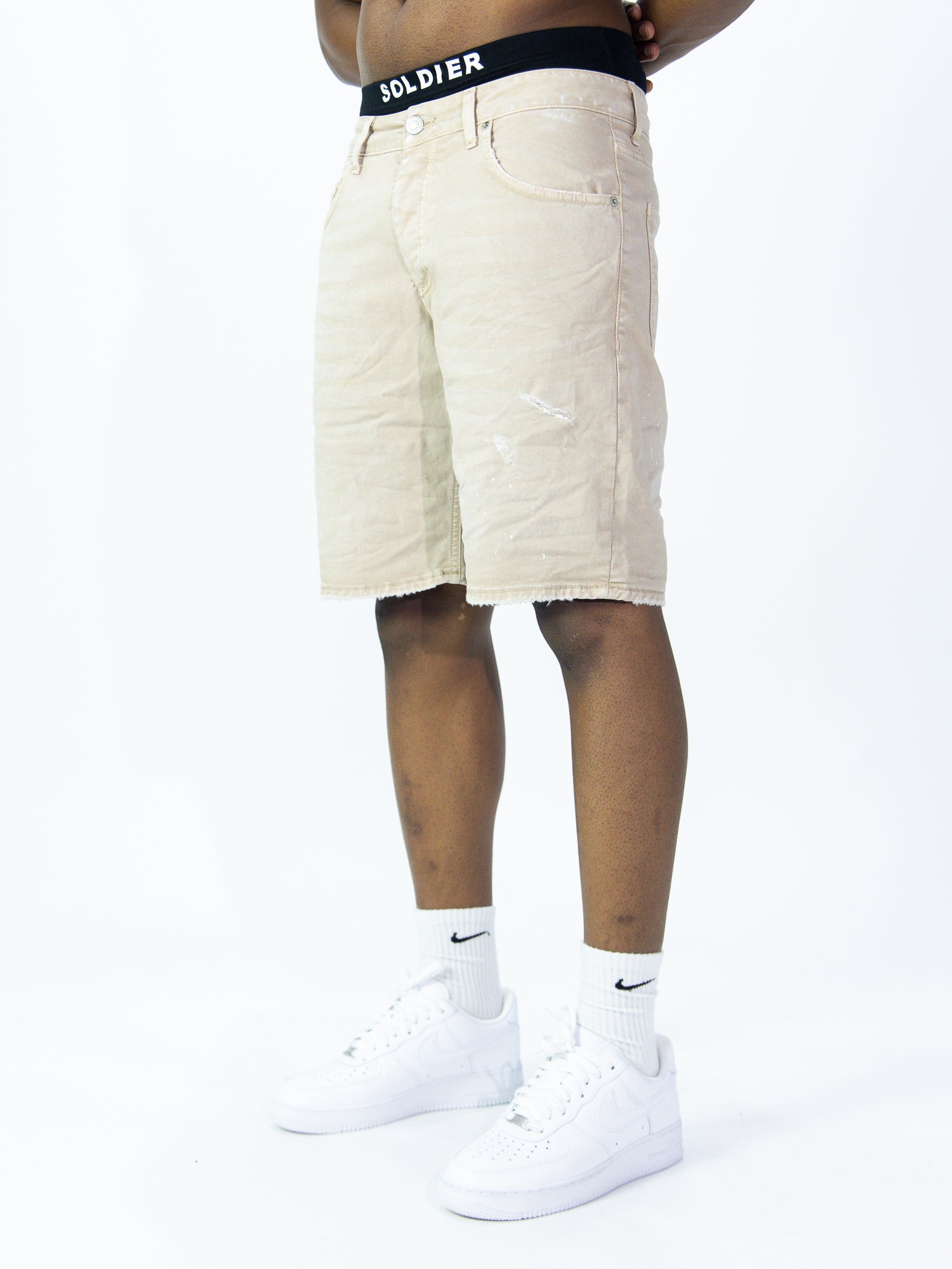 BERMUDA JEANS SOLDIER GAE BEIGE