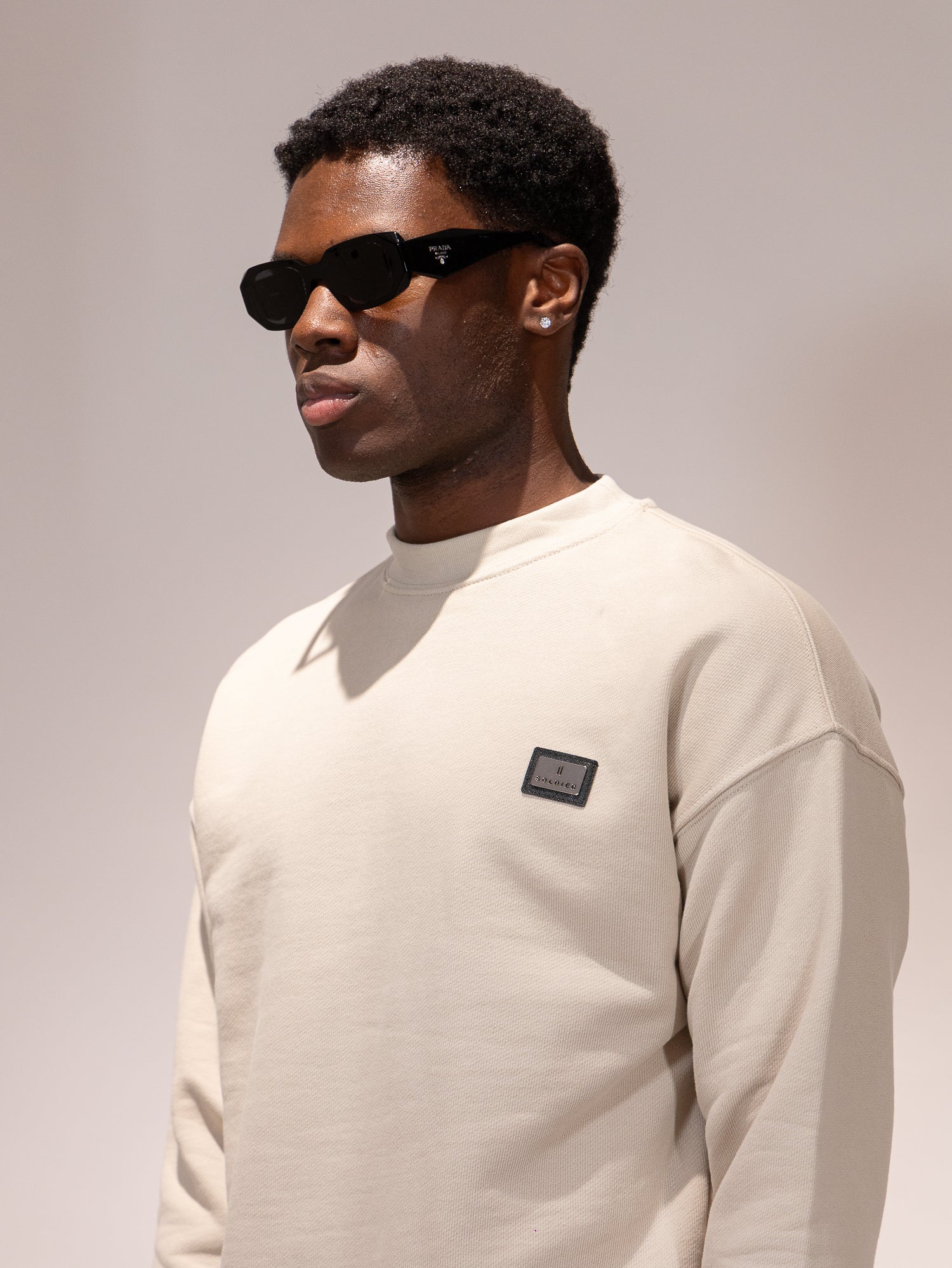 FELPA SOLDIER GIROCOLLO PRIME BEIGE