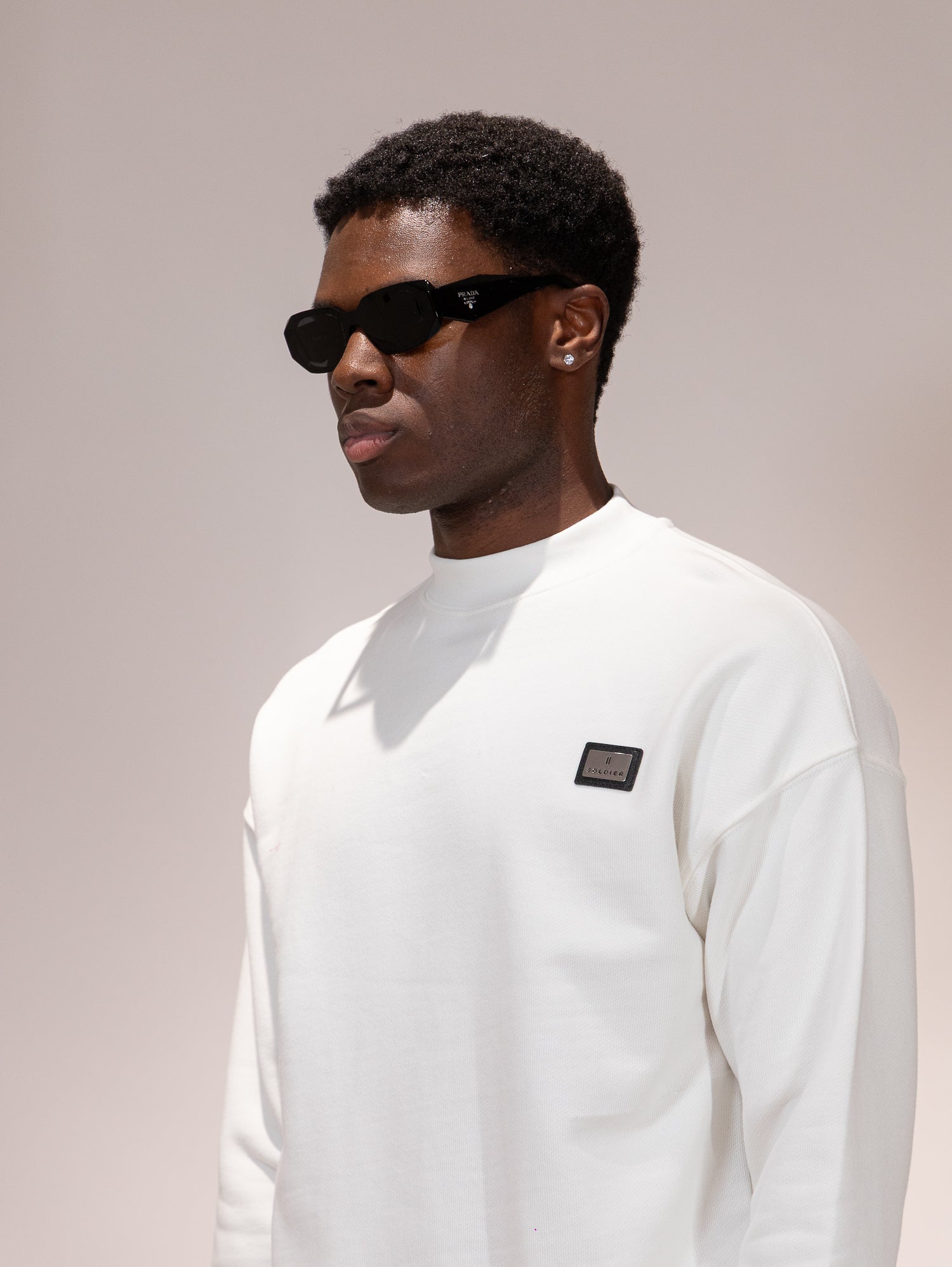 FELPA SOLDIER GIROCOLLO PRIME BIANCA