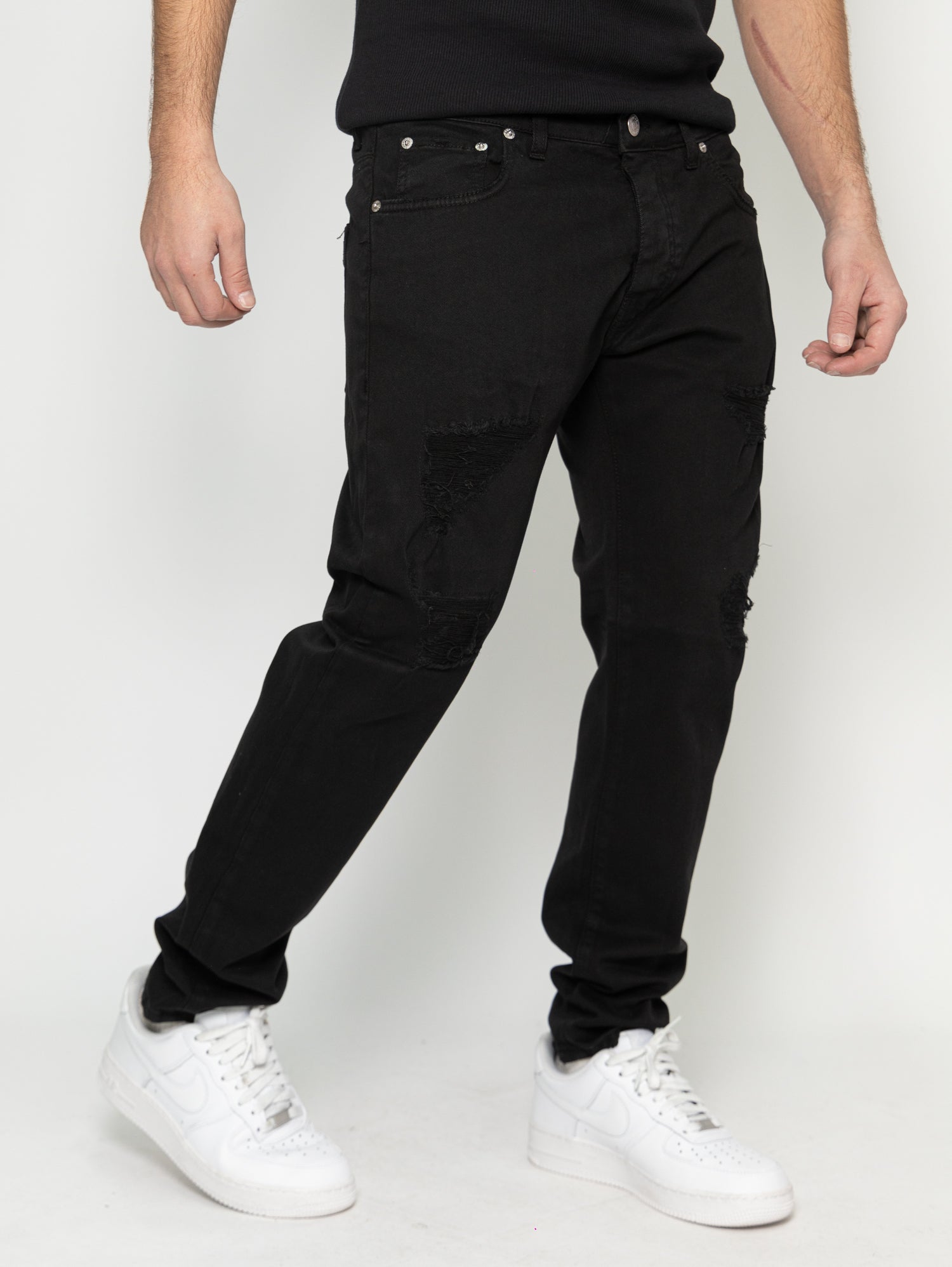 JEANS SOLDIER BOSS DRILL ROT. NERO