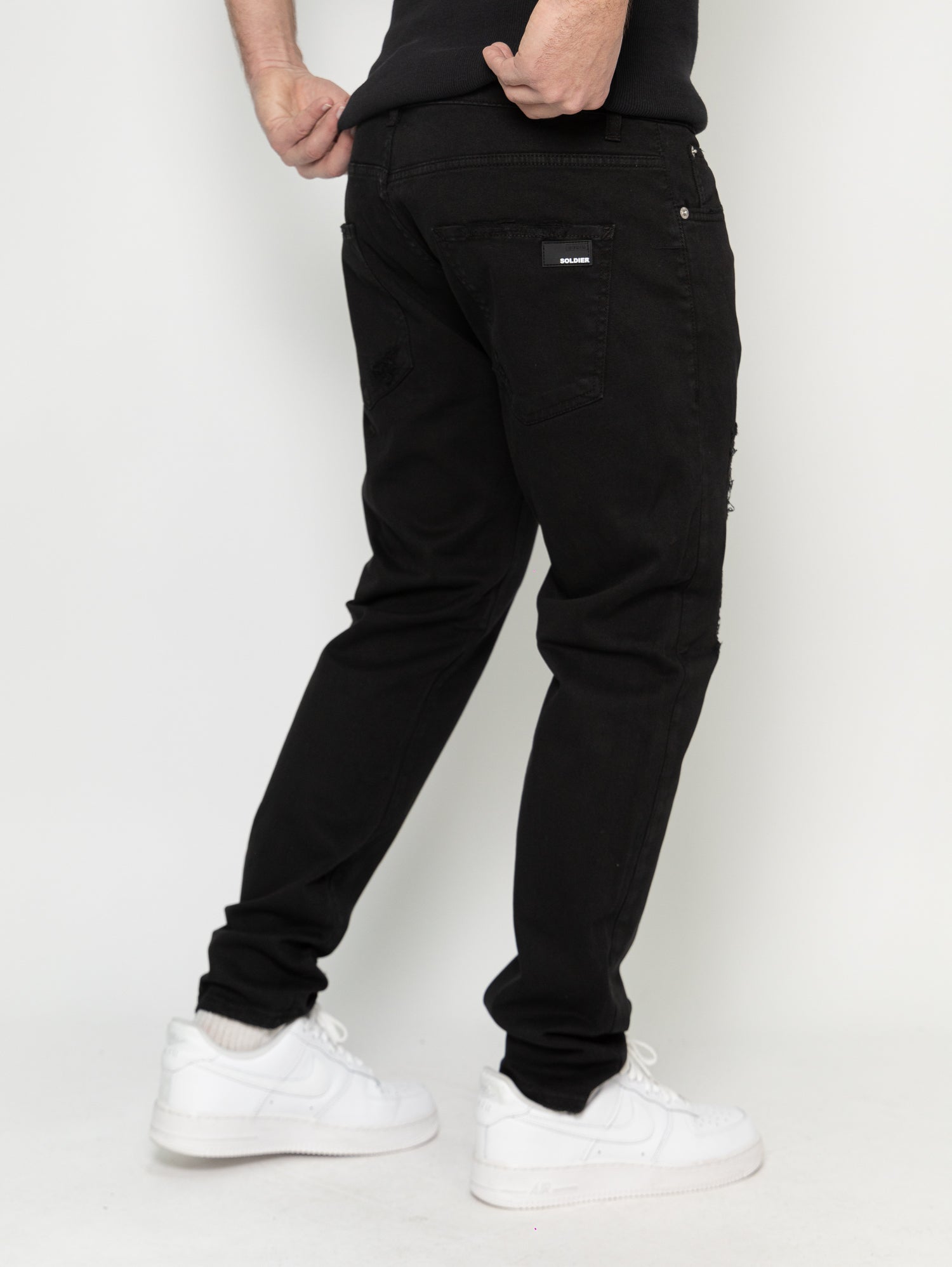 JEANS SOLDIER BOSS DRILL ROT. NERO