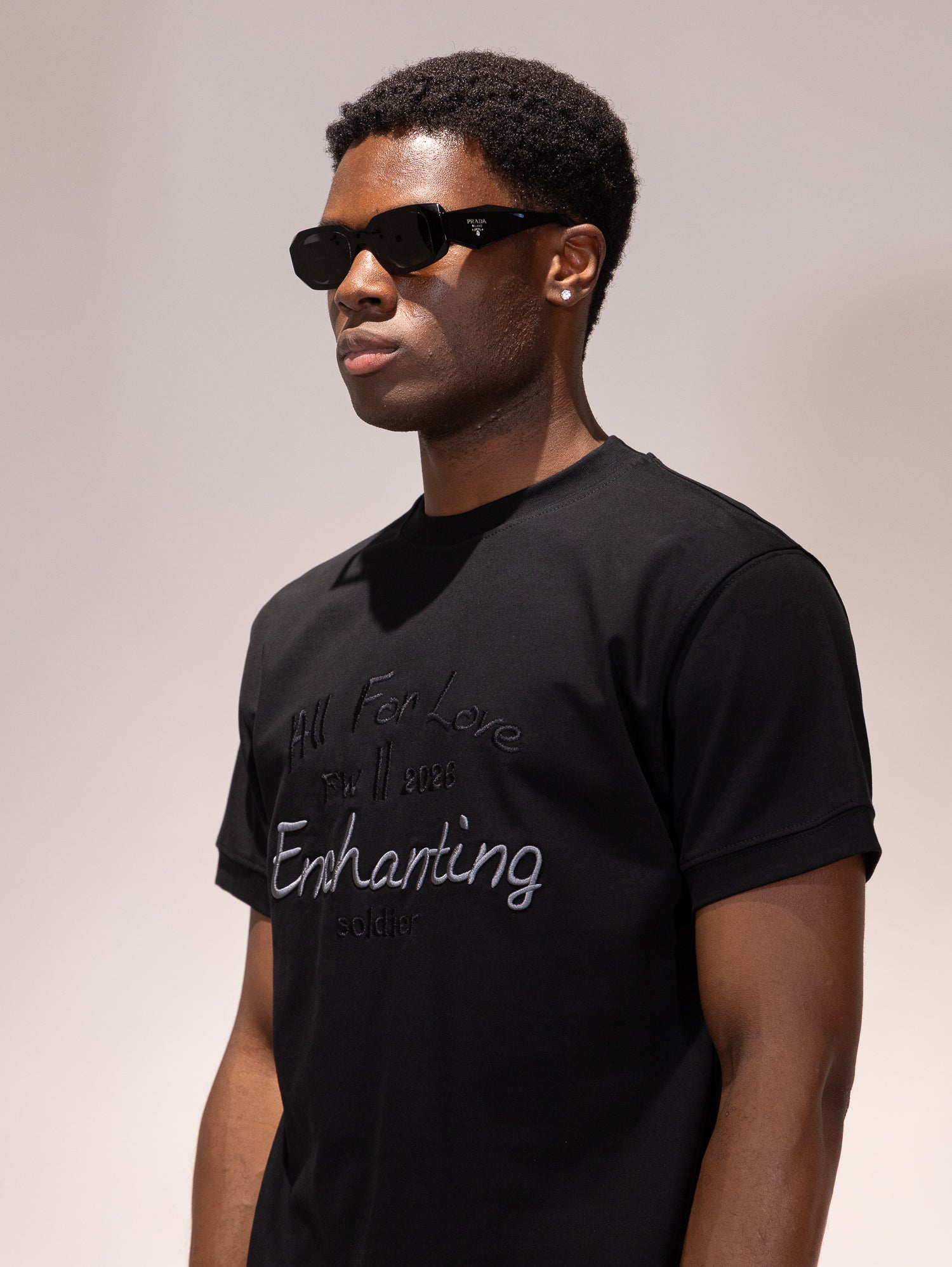 T-SHIRT SOLDIER ALL FOR LOVE NERA