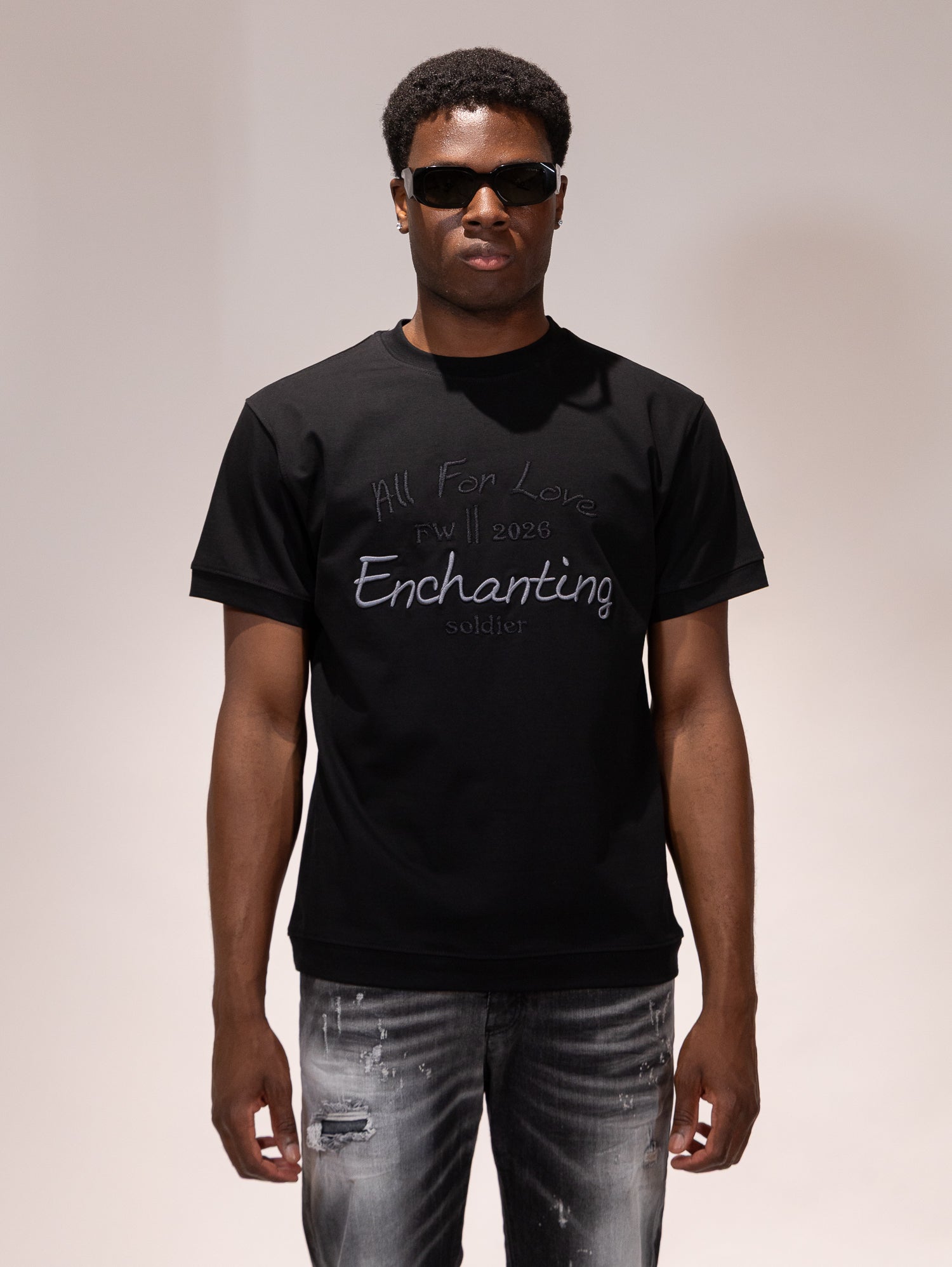 T-SHIRT SOLDIER ALL FOR LOVE NERA