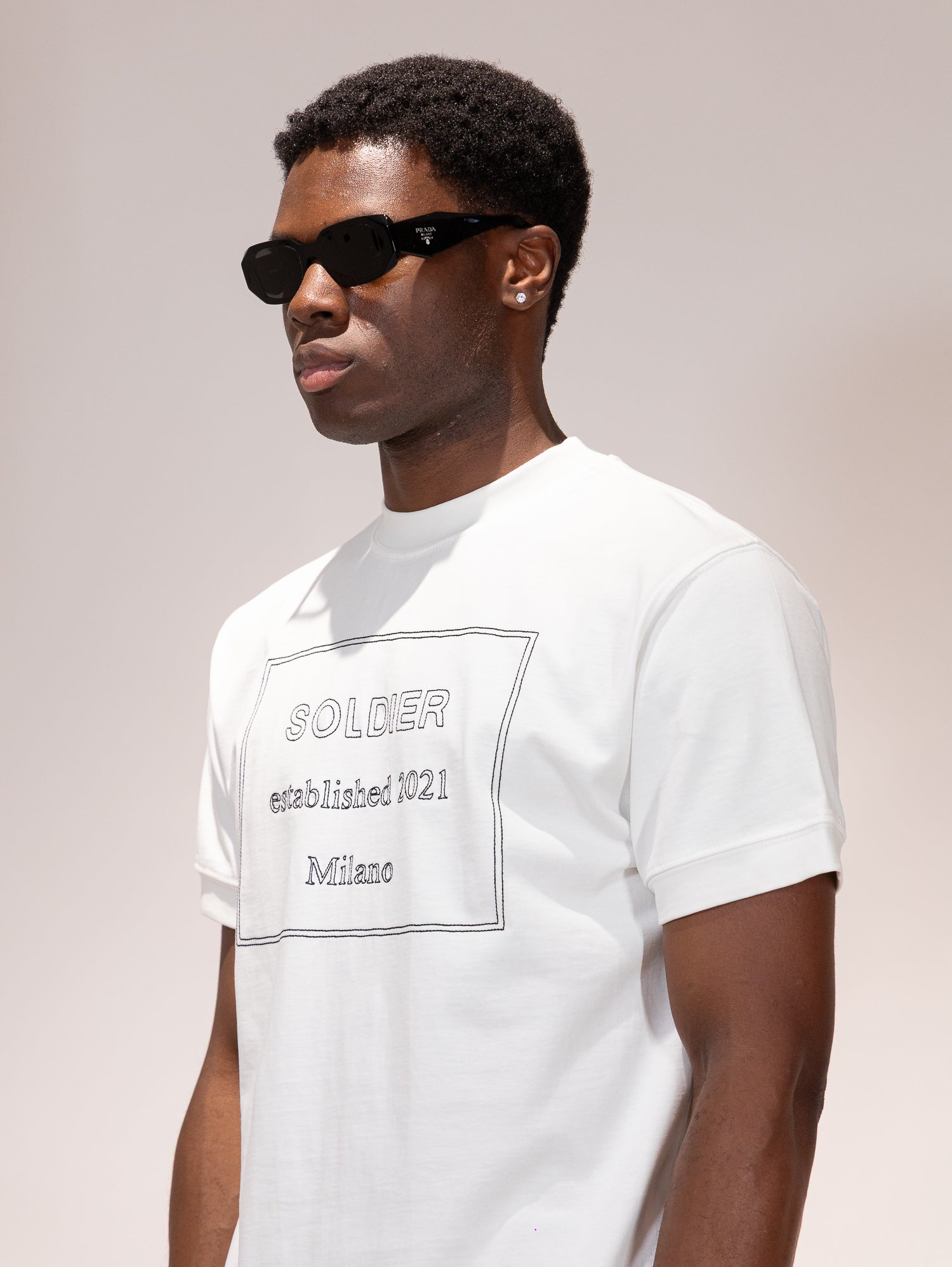 T-SHIRT SOLDIER MILANO BIANCA