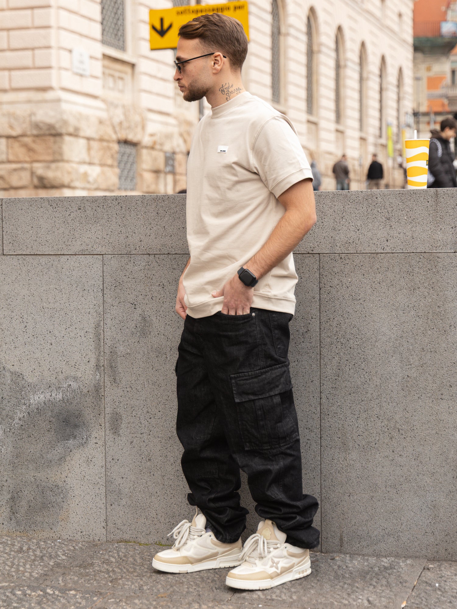 T-SHIRT SOLDIER PATCH B. BEIGE