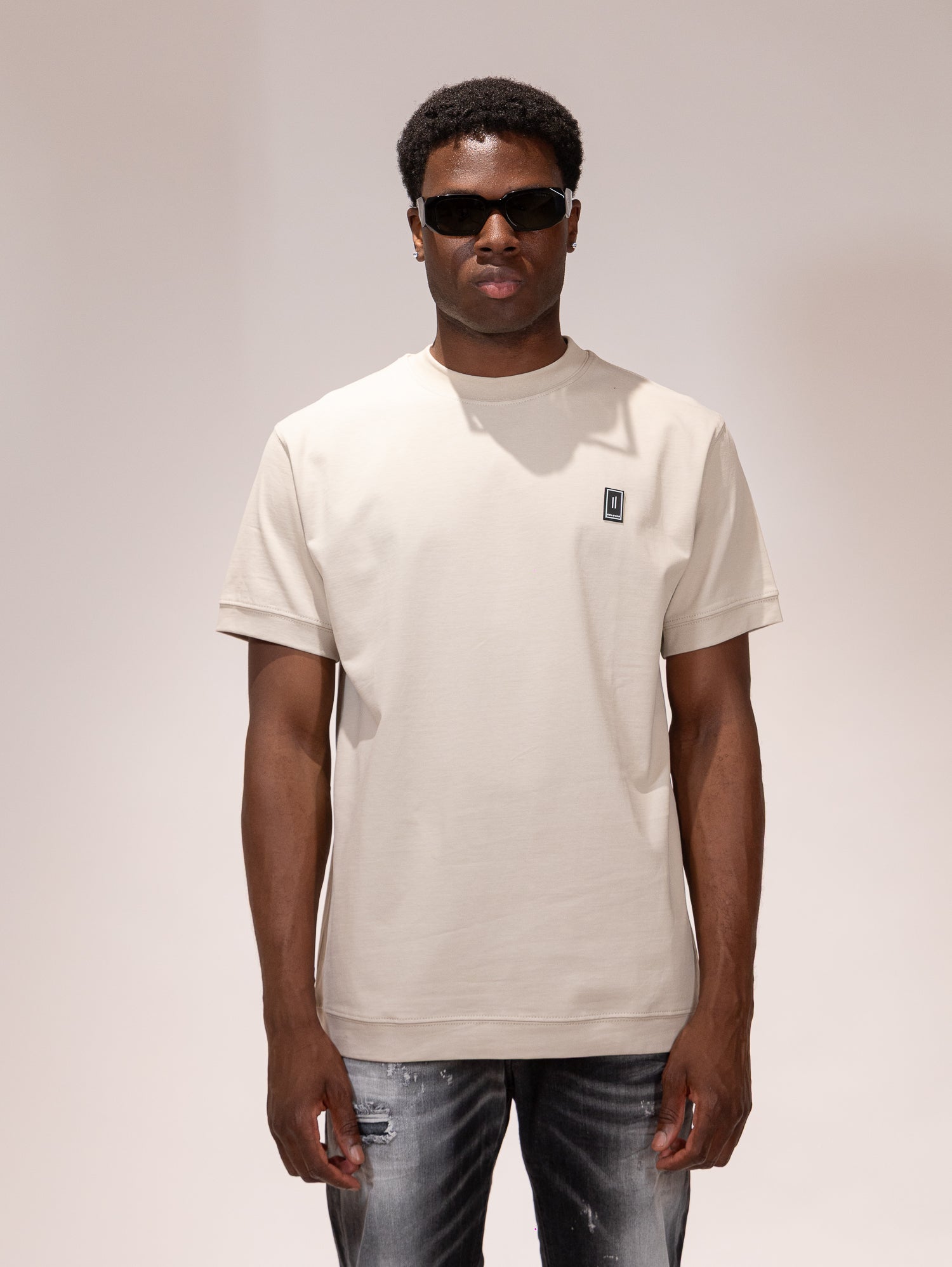 T-SHIRT SOLDIER PATCH BEIGE