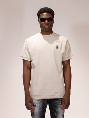 T-SHIRT SOLDIER PATCH BEIGE